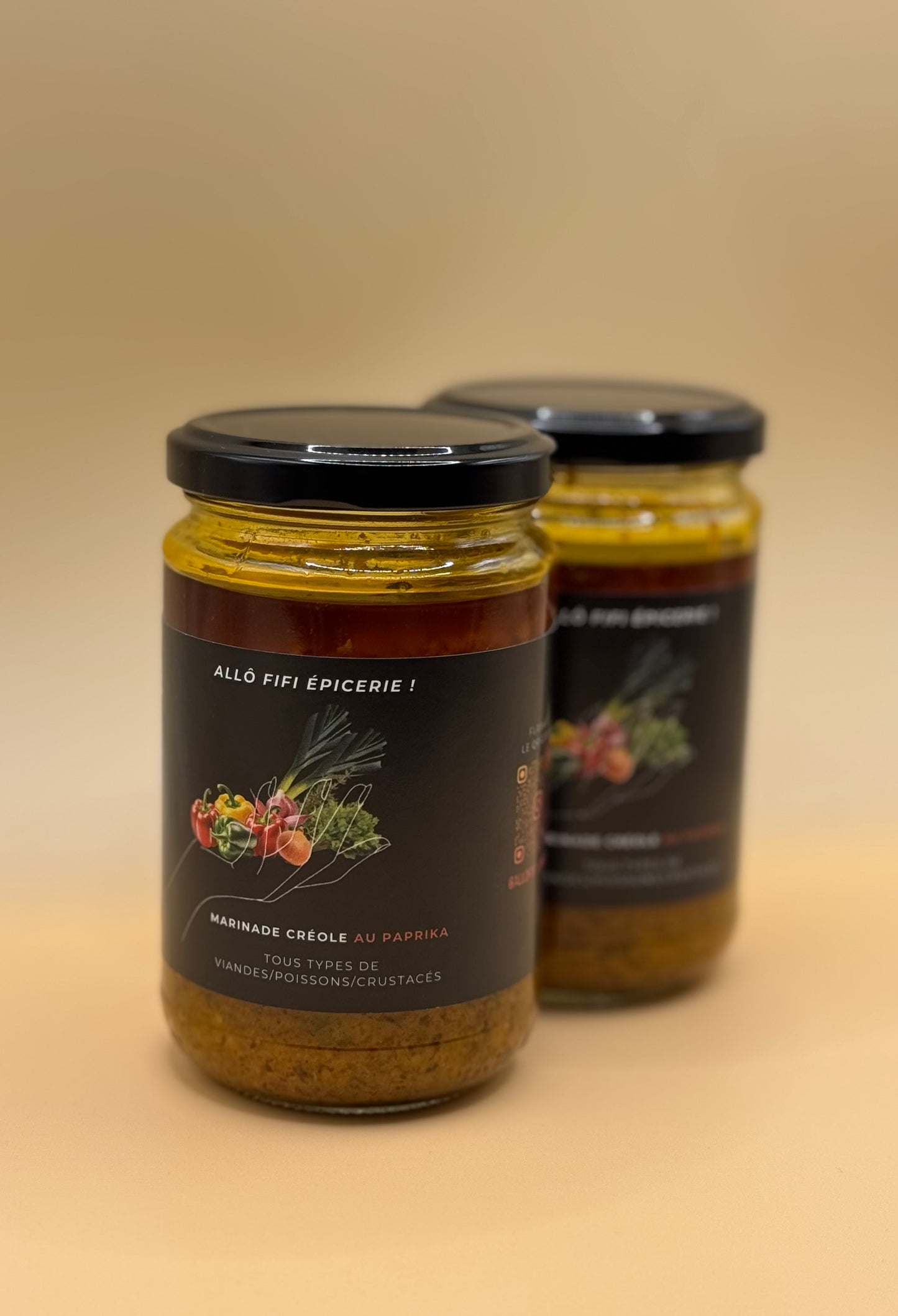 Lot de 2 Marinades Créoles au Paprika – 260g – Spécial Barbecue