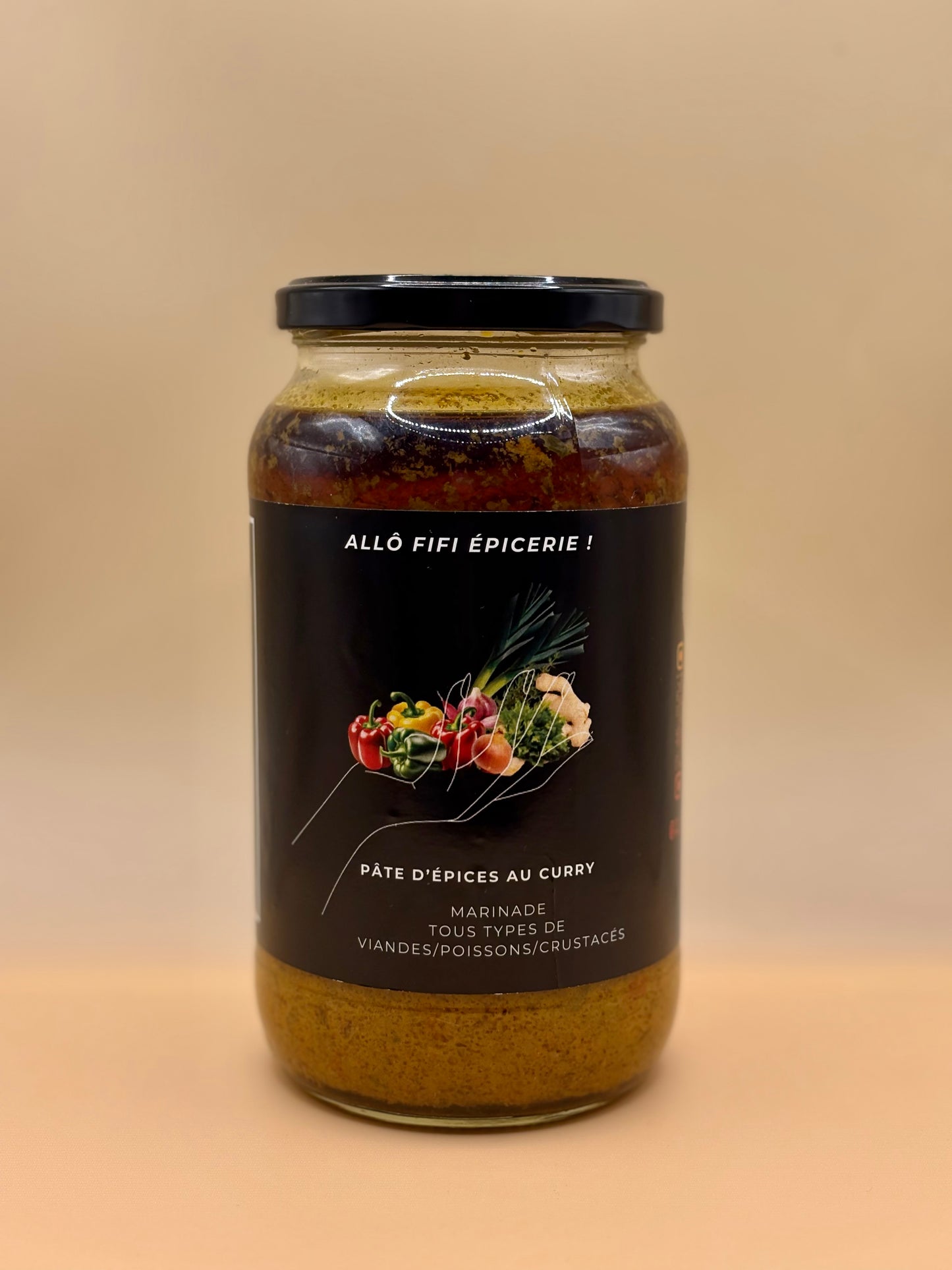 🥘 Marinade Créole au Curry (1kg) – Saveurs Exotiques et Épicées