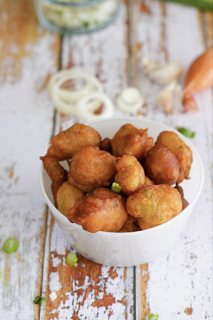 🍌Accras de bananes plantain & pikliz maison